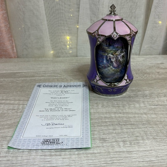Ardleigh Elliott “Fairy’s Journey” Porcelain Music Box Collection - Picture 1 of 9